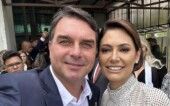 Flávio e Michelle Bolsonaro