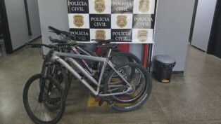 Biciletas apreendidas pela polícia de São Paulo