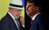 Lula e Flávio Bolsonaro