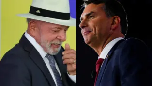 Lula e Flávio Bolsonaro