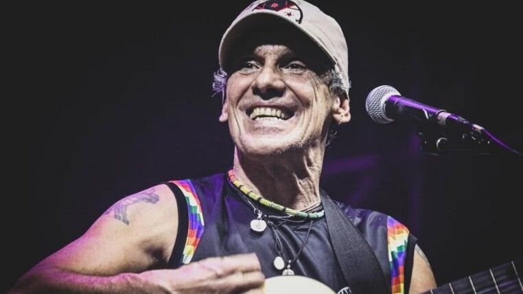O cantor franco-espanhol Manu Chao durante apresentação