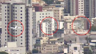 Avião bate contra um prédio residencial em Belo Horizonte