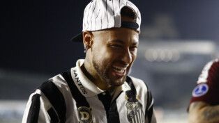 Neymar pelo Santos na Sul Americana em 26 de maio de 2026