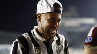Neymar pelo Santos na Sul Americana em 26 de maio de 2026