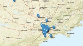 Mapa mostra onde os tremores foram sentidos no Brasil