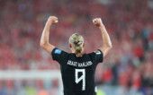 Erling Haaland comemora gol pela Noruega contra Senegal na Copa do Mundo 2026
