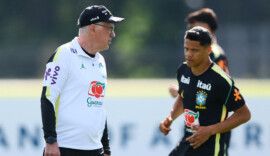 Soccer Football - FIFA World Cup 2026 - Brazil Training - Columbia Park Training Facility, Morristown, New Jersey, U.S. - June 15, 2026 Brazil coach Carlo Ancelotti during training IMAGN IMAGES via Reuters/Caean Couto
