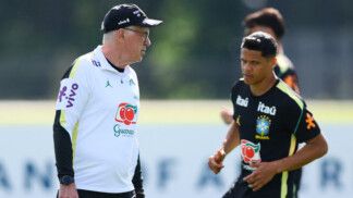 Soccer Football - FIFA World Cup 2026 - Brazil Training - Columbia Park Training Facility, Morristown, New Jersey, U.S. - June 15, 2026 Brazil coach Carlo Ancelotti during training IMAGN IMAGES via Reuters/Caean Couto