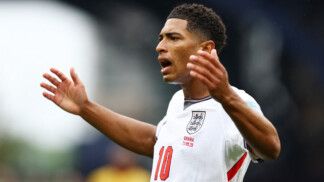 Soccer Football - FIFA World Cup 2026 - Group L - England v Ghana - Boston Stadium, Foxborough, Massachusetts, U.S. - June 23, 2026 England's Jude Bellingham reacts REUTERS/Peter Cziborra