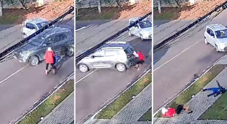Homem joga carro contra estúdio de personal trainer em Campo Grande