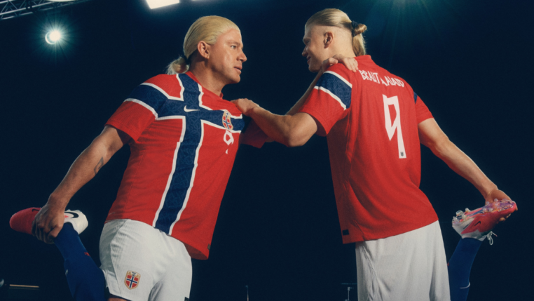Haaland e Channing Tatum juntos