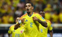 Soccer Football - FIFA World Cup 2026 - Group K - Colombia v DR Congo - Estadio Guadalajara, Guadalajara, Mexico - June 23, 2026 Colombia's Daniel Munoz celebrates scoring their first goal REUTERS/Daniel Becerril TPX IMAGES OF THE DAY