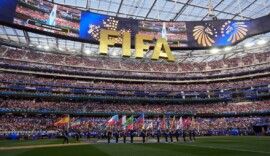 Soccer Football - FIFA World Cup 2026 - Group D - United States v Paraguay - Los Angeles Stadium, Inglewood, California, U.S. - June 12, 2026 General view inside the stadium during the opening ceremony before the match IMAGN IMAGES via Reuters/Kirby Lee