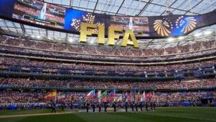 Soccer Football - FIFA World Cup 2026 - Group D - United States v Paraguay - Los Angeles Stadium, Inglewood, California, U.S. - June 12, 2026 General view inside the stadium during the opening ceremony before the match IMAGN IMAGES via Reuters/Kirby Lee