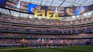 Soccer Football - FIFA World Cup 2026 - Group D - United States v Paraguay - Los Angeles Stadium, Inglewood, California, U.S. - June 12, 2026 General view inside the stadium during the opening ceremony before the match IMAGN IMAGES via Reuters/Kirby Lee