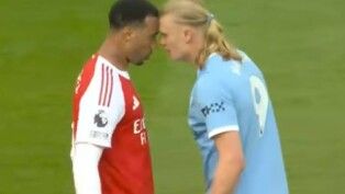 Gabriel Magalhães e Haaland se estranham na Premier League