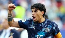 Soccer Football - FIFA World Cup 2026 - Round of 32 - Germany v Paraguay - Boston Stadium, Foxborough, Massachusetts, U.S. - June 29, 2026 Paraguay's Gustavo Gomez celebrates after the match as Paraguay qualify for the Round of 16 stage of the World Cup REUTERS/Peter Cziborra