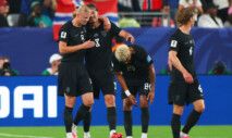 Soccer Football - FIFA World Cup 2026 - Group I - Norway v Senegal - New York/New Jersey Stadium, East Rutherford, New Jersey, U.S. - June 22, 2026 Norway's Erling Haaland celebrates scoring their third goal with Sander Berge REUTERS/Mike Segar