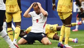 Soccer Football - FIFA World Cup 2026 - Group L - England v Ghana - Boston Stadium, Foxborough, Massachusetts, U.S. - June 23, 2026 England's Harry Kane reacts after he misses a chance to score IMAGN IMAGES via Reuters/Winslow Townson