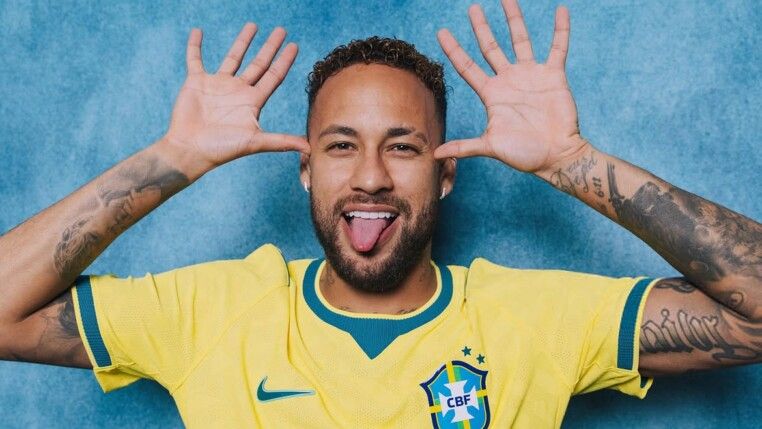 Neymar Jr. em ensaio para a Copa do Mundo 2026