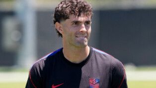 Soccer Football - FIFA World Cup 2026 - United States Training - Great Park Sports Complex, Irvine, California, U.S. - June 26, 2026 Christian Pulisic of the U.S. during training IMAGN IMAGES via Reuters/Kirby Lee