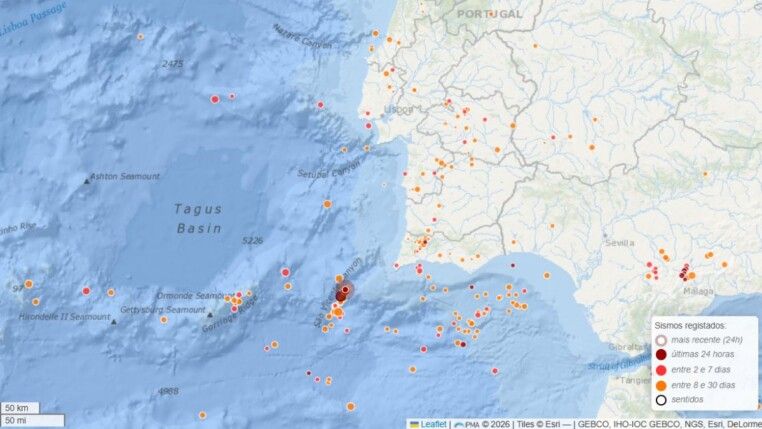 Tremor de 4,1 graus atinge Algarve sem vítimas nem danosTremor de 4,1 graus atinge Algarve sem vítimas nem danos