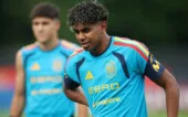 Soccer Football - FIFA World Cup 2026 - Spain Training - Baylor School, Chattanooga, Tennessee, U.S. - June 6, 2026 Spain's Lamine Yamal during training IMAGN IMAGES via Reuters/Brett Davis