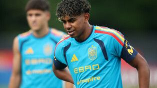 Soccer Football - FIFA World Cup 2026 - Spain Training - Baylor School, Chattanooga, Tennessee, U.S. - June 6, 2026 Spain's Lamine Yamal during training IMAGN IMAGES via Reuters/Brett Davis