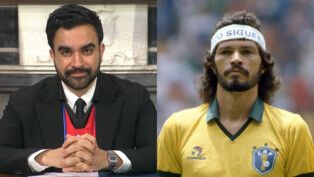 Zohran Mamdani, prefeito de Nova York, e o ex-jogador Sócrates