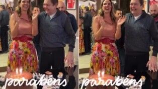 Faustão faz aparição rara em festa após alta hospitalar