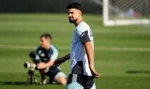 Centro de Treinamento do Sporting KC, em Kansas City, Kansas, Estados Unidos - 3 de junho de 2026. O argentino José López durante treinamento