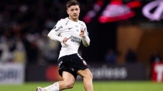 Garro na partida entre Corinthians e Platense (ARG), nesta quarta-feira (27/05/2026), na Neo Química Arena, pela sexta rodada da fase de grupos da Libertadores