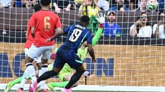 Endrick faz o gol da vitória sobre o Egito