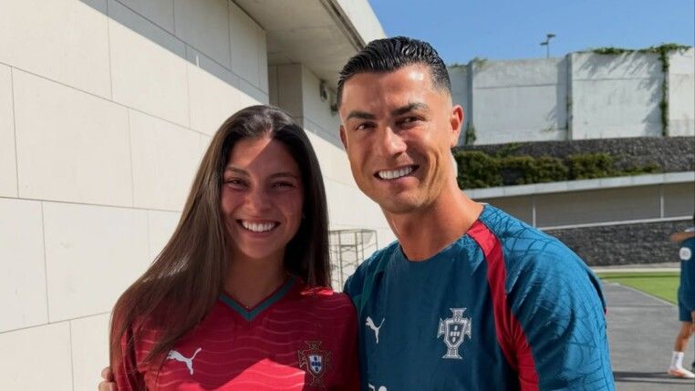 Celine Dept com Cristiano Ronaldo