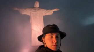 O diretor argentino Lucas Vignale no Cristo Redentor