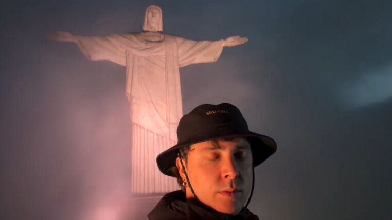 O diretor argentino Lucas Vignale no Cristo Redentor