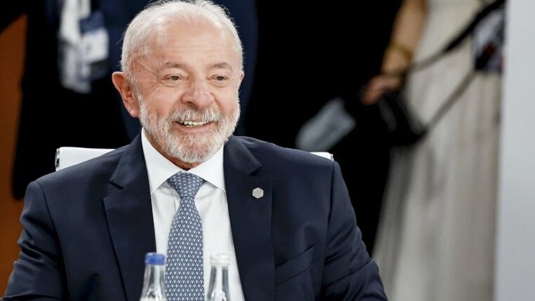 17.06.2026 - Presidente da República, Luiz Inácio Lula da Silva, durante reunião ampliada do G7 sobre o tema “Relançar um crescimento econômico equilibrado, compartilhado e sustentável, em benefício de todos”, em Évian-les-Bains - França.