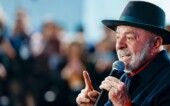 Presidente da República, Luiz Inácio Lula da Silva, durante anúncio das obras de retomada da indústria naval e ‘offshore’ brasileira em Santa Catarina, no Estaleiro Detroit