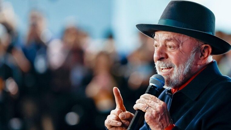 Presidente da República, Luiz Inácio Lula da Silva, durante anúncio das obras de retomada da indústria naval e ‘offshore’ brasileira em Santa Catarina, no Estaleiro Detroit