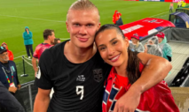 Erling Haaland e Isabel Haugseng Johansen