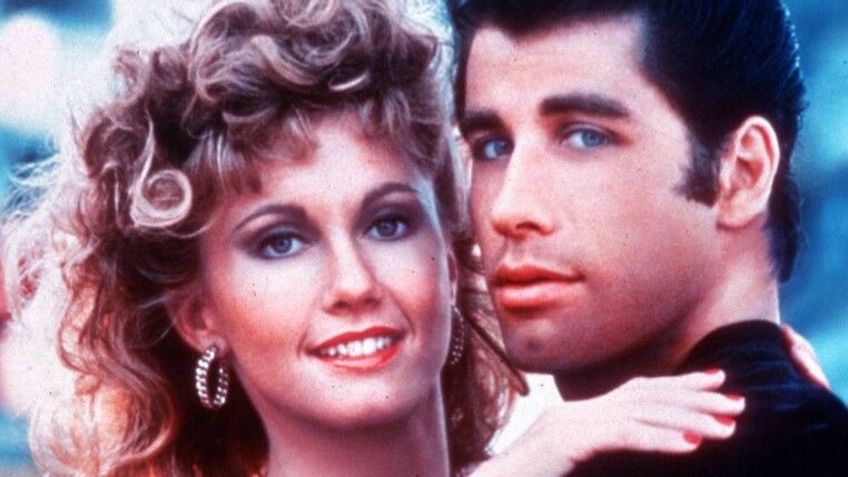 Olivia Newton-John e John Travolta em "Grease: Nos Tempos da Brilhantina"