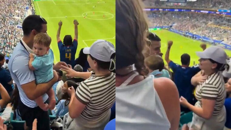 Uruguaia pede namorado em casamento no estádio de Miami (EUA) no momento do empate de Cabo Verde