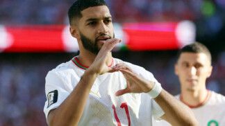 Saibari comemora gol de Marrocos contra a Escócia na Copa do Mundo 2026