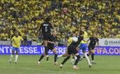 Brasil e Estados Unidos durante amistoso internacional de futebol feminino realizado na Arena Castelão