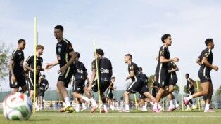 Treino físico da seleção brasileira em Nova Jersey