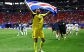 FIFA World Cup 2026 - Group H - Spain v Cape Verde O goleiro Vozinha, de Cabo Verde, comemora após empate contra a Espanha na estreia
