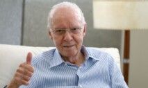 Brasil, Rio de Janeiro, RJ, 28/04/2015. Entrevista com o ex-técnico de futebol, Mário Jorge Lobo Zagallo, na Barra da Tijuca, zona oeste do Rio de Janeiro, onde falou sobre sua carreira entre outros assuntos futebolísticos.