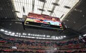 Estádio AT&T, em Dallas (EUA), no jogo entre Austrália e Egito