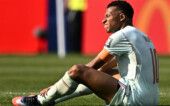 Mbappé na partida contra o Marrocos