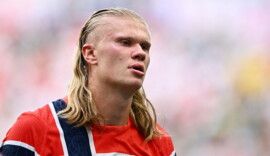 Erling Haaland contra a Inglaterra